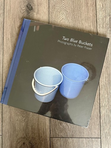 Two blue buckets photographs - two, -photographs