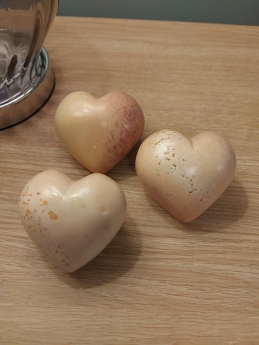 Set soapstone hearts - soapstone,