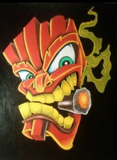 Daz Burley Artwork "Smokin' Tiki" A3 Prints £4.99 each