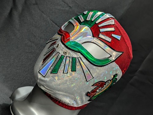 Tricolor wrestling mask - tricolor,