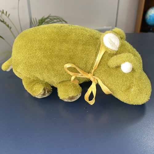 Vintage plush hippo - vintage, by