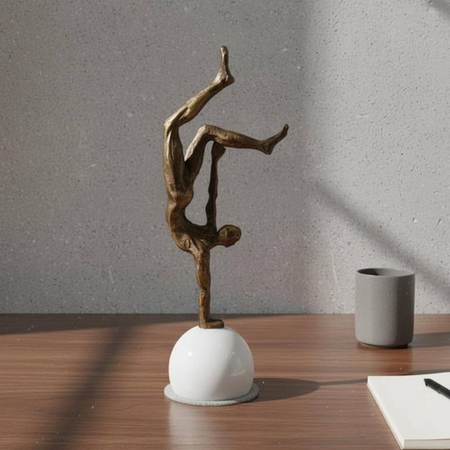 Inverted gymnast statue - inverted,