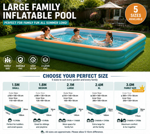 Large inflatable swimming pool - swimming,