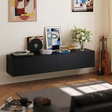 160cm Matte Black 2 Doors TV