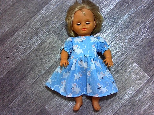 Hand made dolls dress - , fits-14