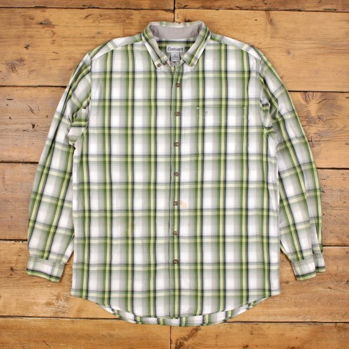 Carhartt plaid button shirt - button,
