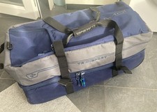 Dakine 90L Split Roller Blue Grey Sports Luggage Wheeled Duffle Case Bag