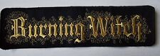 Burning Witch heavy metal band patch