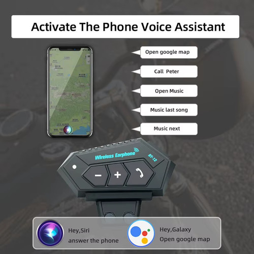 Bt12 bluetooth motorcycle - bluetooth, 5.0