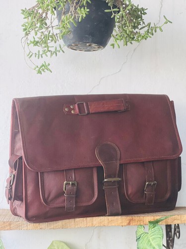 Real brown comman bag satchel - comman,