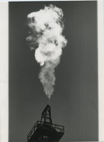 North sea gas flare - gas, gem
