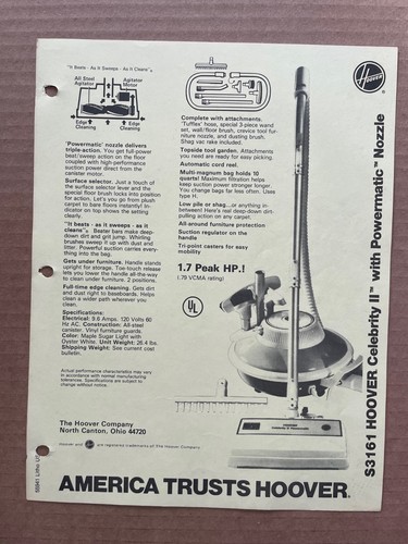 Vintage hoover canton oh - co,