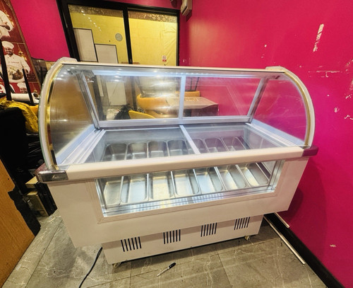Gelato ice cream display - ice,