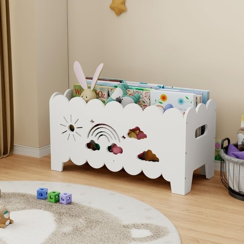 Children wooden bookcase - wooden,