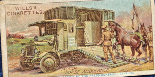 Ww1 lithographic trade card - ,