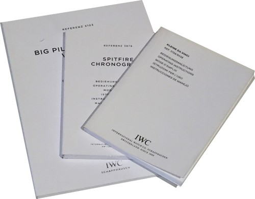 Iwc pilot instruction manual - pilot,