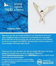 RSPB Pin Badge GNaH Roseate