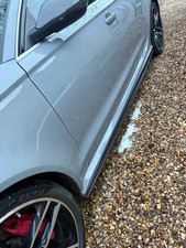 Audi RS6 C7 side skirt extensions genuine carbon fibre 2013-2019