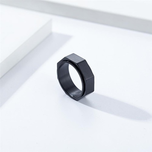 Titanium steel spinner ring - titanium,