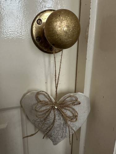 Handmade linen heart - linen,