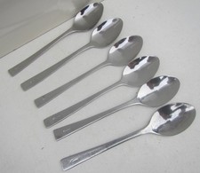 6 x Vintage British Airways Inflight Dessert Spoons