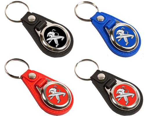 Peugeot leather look key fob - peugeot,,