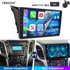 DAB+ CarPlay Car Stereo For Hyundai I30 2012-2016 Android 15 GPS SAT NAV Radio