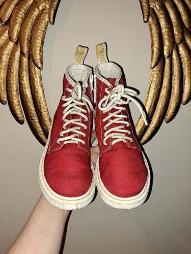 Red canvas marten delaney - red,