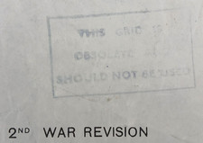 WW2 RAF map of "EAST ANGLIA" - "SHOULD NOT BE USED !" (GRATICULE EDITION) 1944