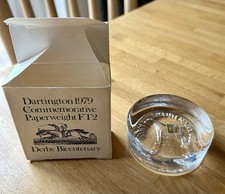 Dartington 1979 Commemorative Paperweight FT2 Derby Bicentenary Limited Edition