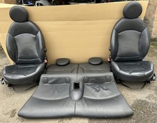 MINI ONE COOPER S R56 BLACK LEATHER HEATED SEATS FRONT & REAR 2007-2013