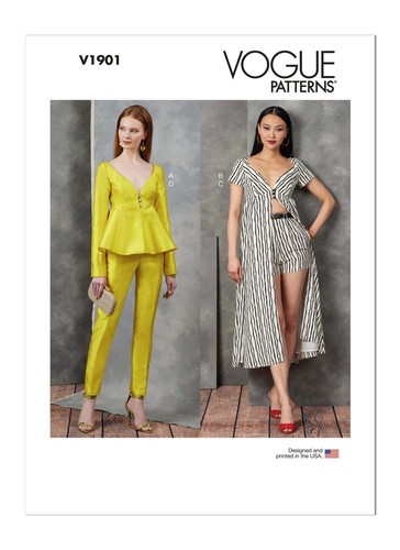 Vogue patterns v1901 tops - patterns,