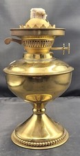 Brass duplex oil lamp - unused - 26 cm