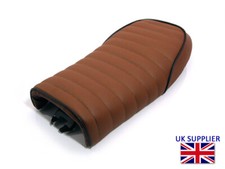 Brown Vinyl Motorbike Seat for