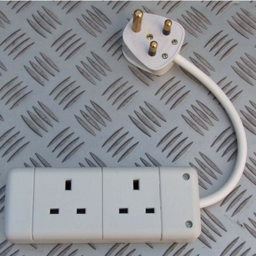 Round pin plug - round, fitted