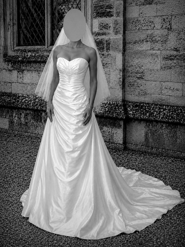 Ella bridal silk ruched - bridal,