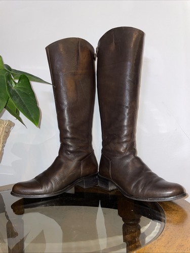 Dune brown leather - leather, knee