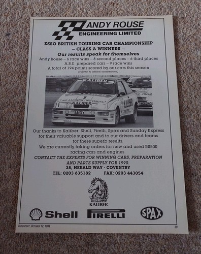 Andy rouse engineering ford - engineering,