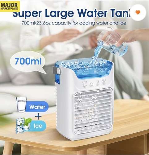 Speeds portable air cooler - 3-speeds,