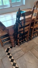 Cob Size Black Leather Horse
