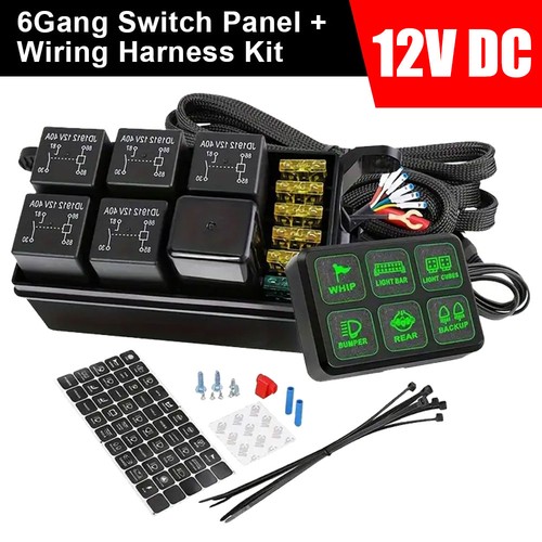 Gang led switch panel relay - gang,