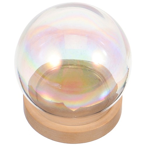 Reusable glass dome with - glass, wood