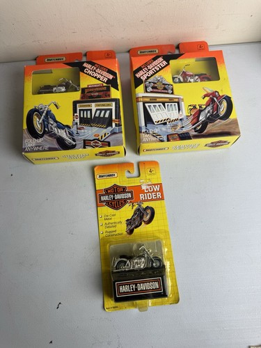 Lot3 matchbox harley davidson - matchbox, harley-davidson