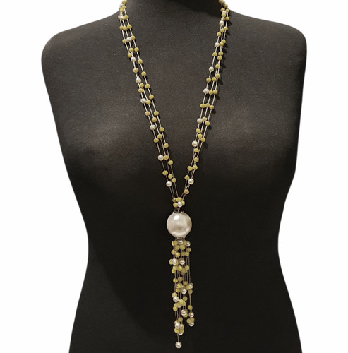 Long lime crystal faux - lime,