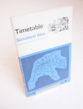 Bus Coach Timetable Stratford Blue 2nd August 1969