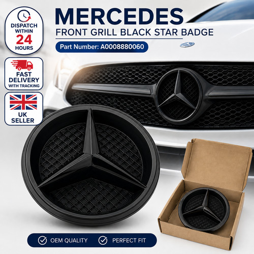 Front grille black star badge - grille,