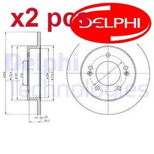 X2 PCS REAR BRAKE DISC SET