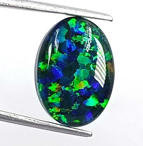 Natural black fire opal - natural,