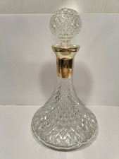 Vintage Ships Cut Glass