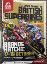 BSB British Super Bikes Racing Programme Brands Hatch Final October 2025